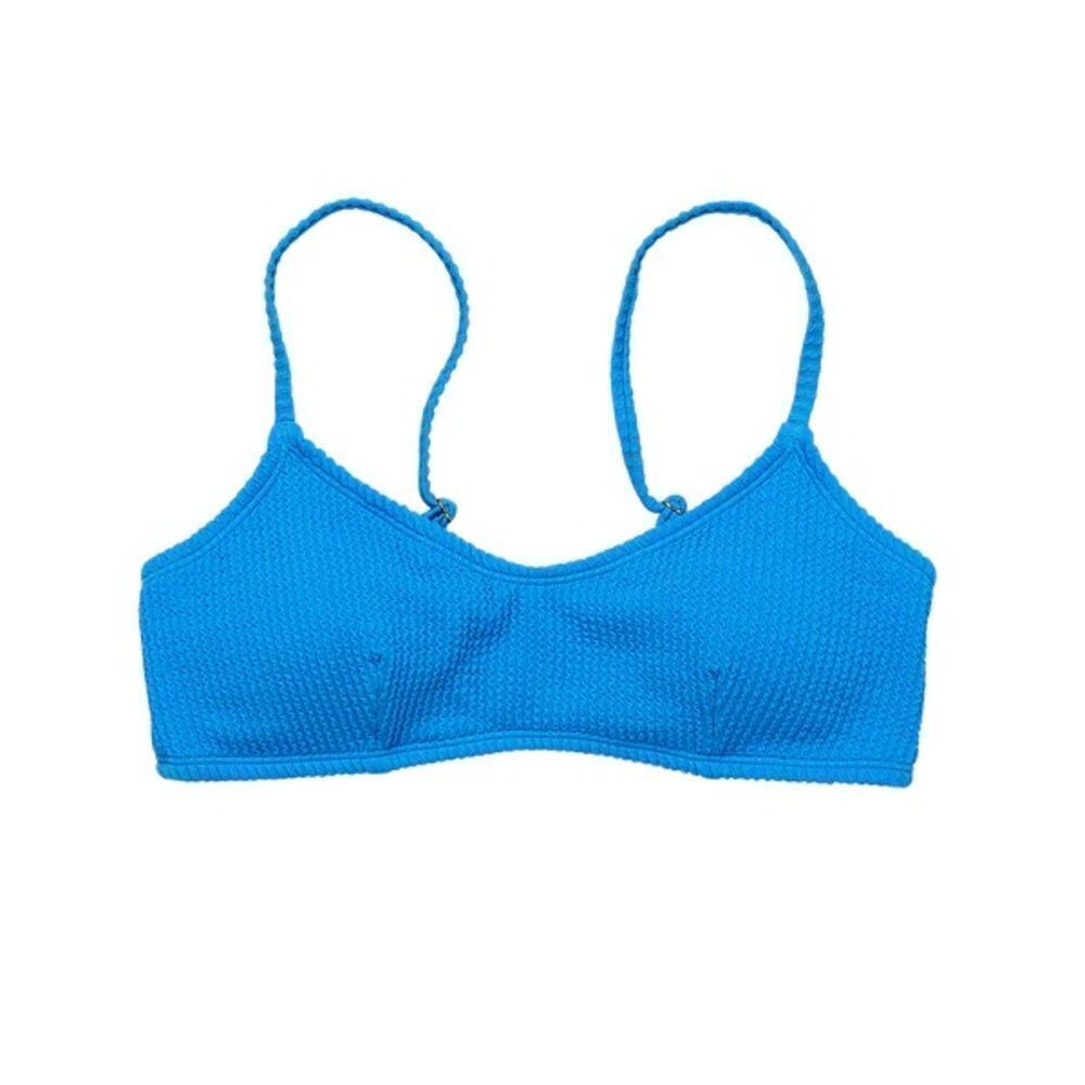 Snapper Rock Marine Blue Bralette Bikini Top size Large